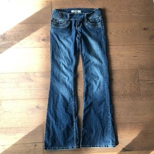 YMI Jeans with Fleur de Lis Embellished Pockets